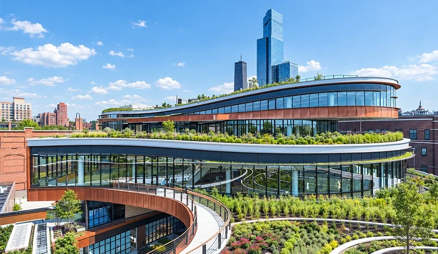 Water reuse in a business district Commercial rainwater harvesting system supporting water reuse in a modern business district