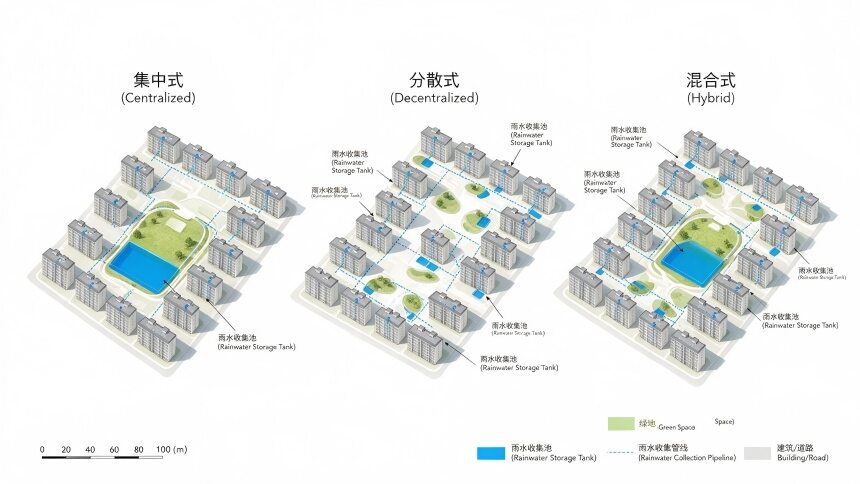 住宅小区平面布局示意图